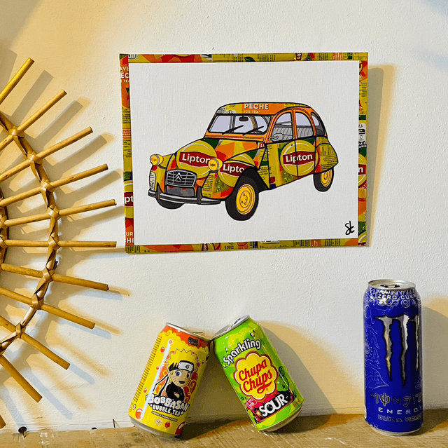 Tableau 2cv vintage 